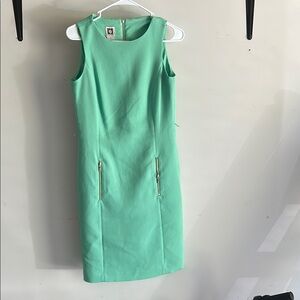 Mint Green Sleeveless Sheath Dress